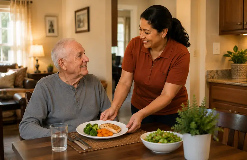 Fresh home-cooked meal being prepared in a kitchen